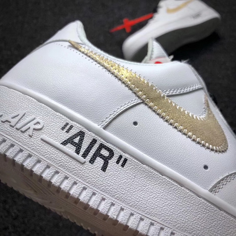 Authentic Air Force 1 Low AF1 x Virgil Abloh Golden